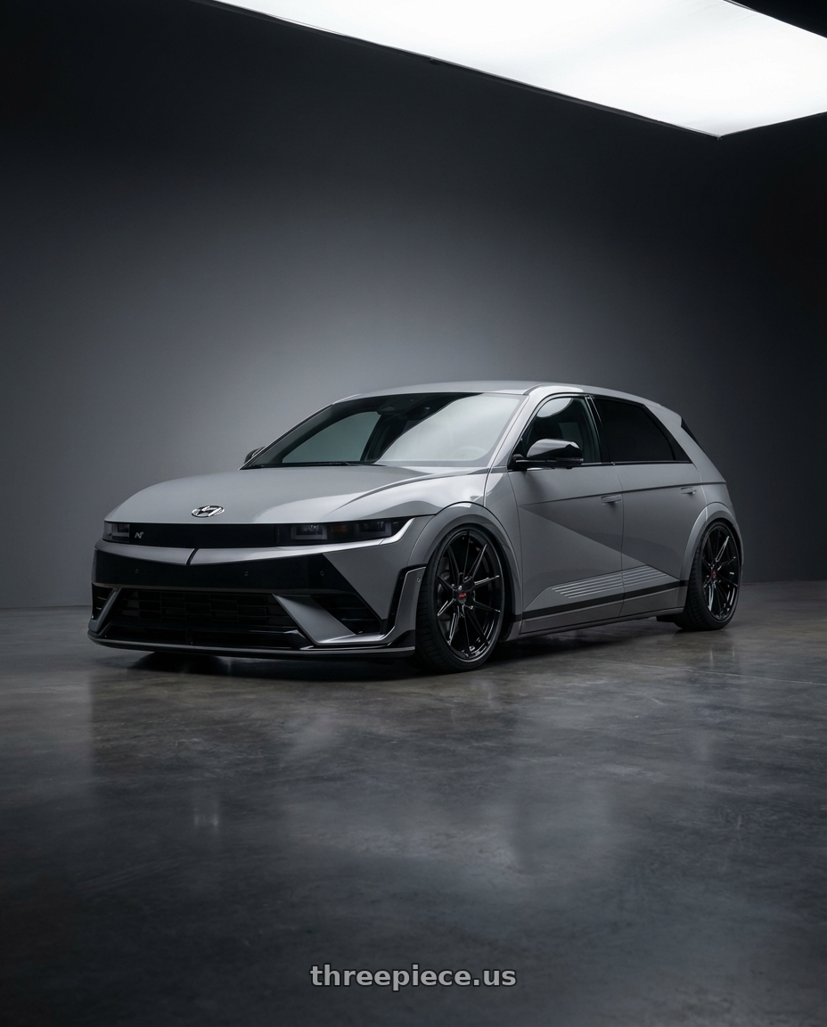 2024 Hyundai Ioniq 5 N with Vossen x Novitec NF10 21x10 - 5x114.3 BP - ET32 - Gloss Black Ferrari 812 Superfast/GTS Front Wheel - F-AFP-63-F01-C25 wheels