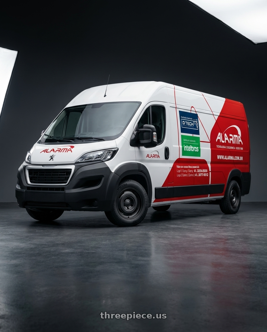 2020 peugeot boxer adesivada with fifteen52 ANALOG HD 5x130 17x8.0 +25 ASPHALT BLACK (SATIN BLACK) wheels