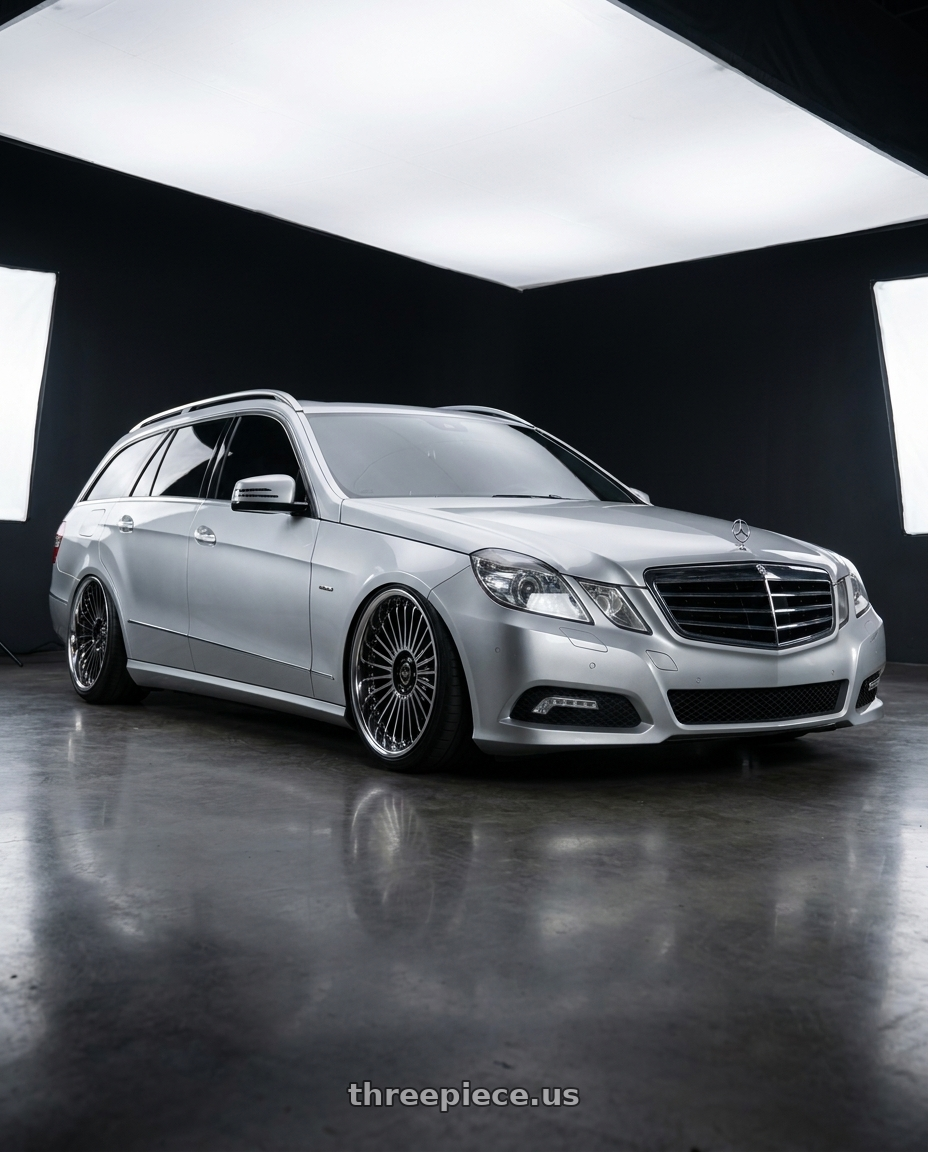 2010 Benz s212 with Work Emitz Black Polish 5x100 19x8.0 +22 wheels