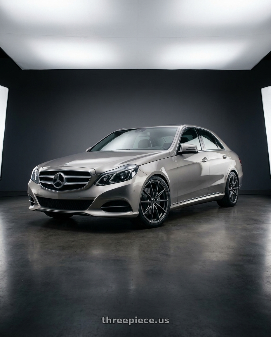 2014 W212 E220D with Enkei DRACO 5x112 18x8.0+45 Anthracite wheels