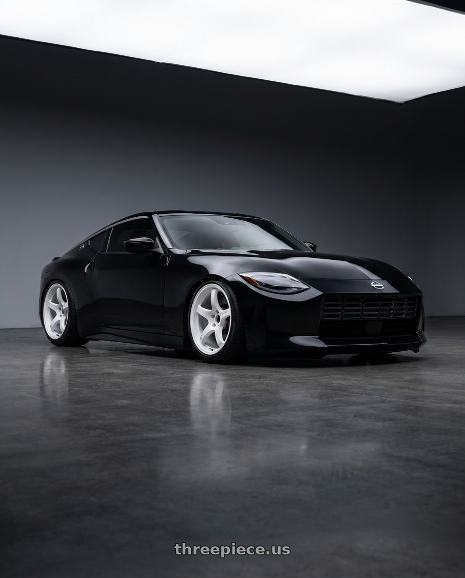 2025 Nissan Z with Gram Lights 57CR LIMITED 5x114.3 19x9.5+25 White wheels