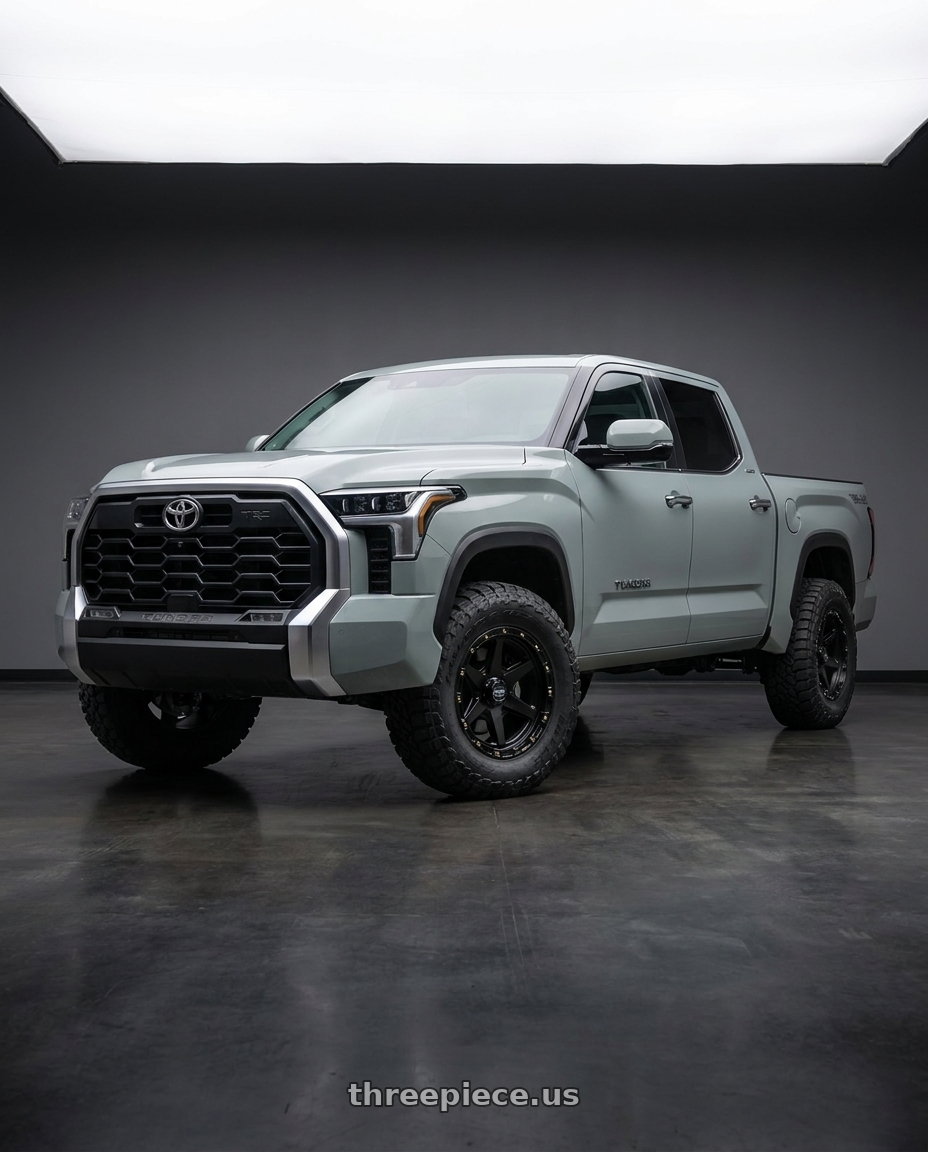 2018 Toyota Tundra with KMC KM101 TEMPO 5X150 20X9 +18 SATIN BLACK wheels