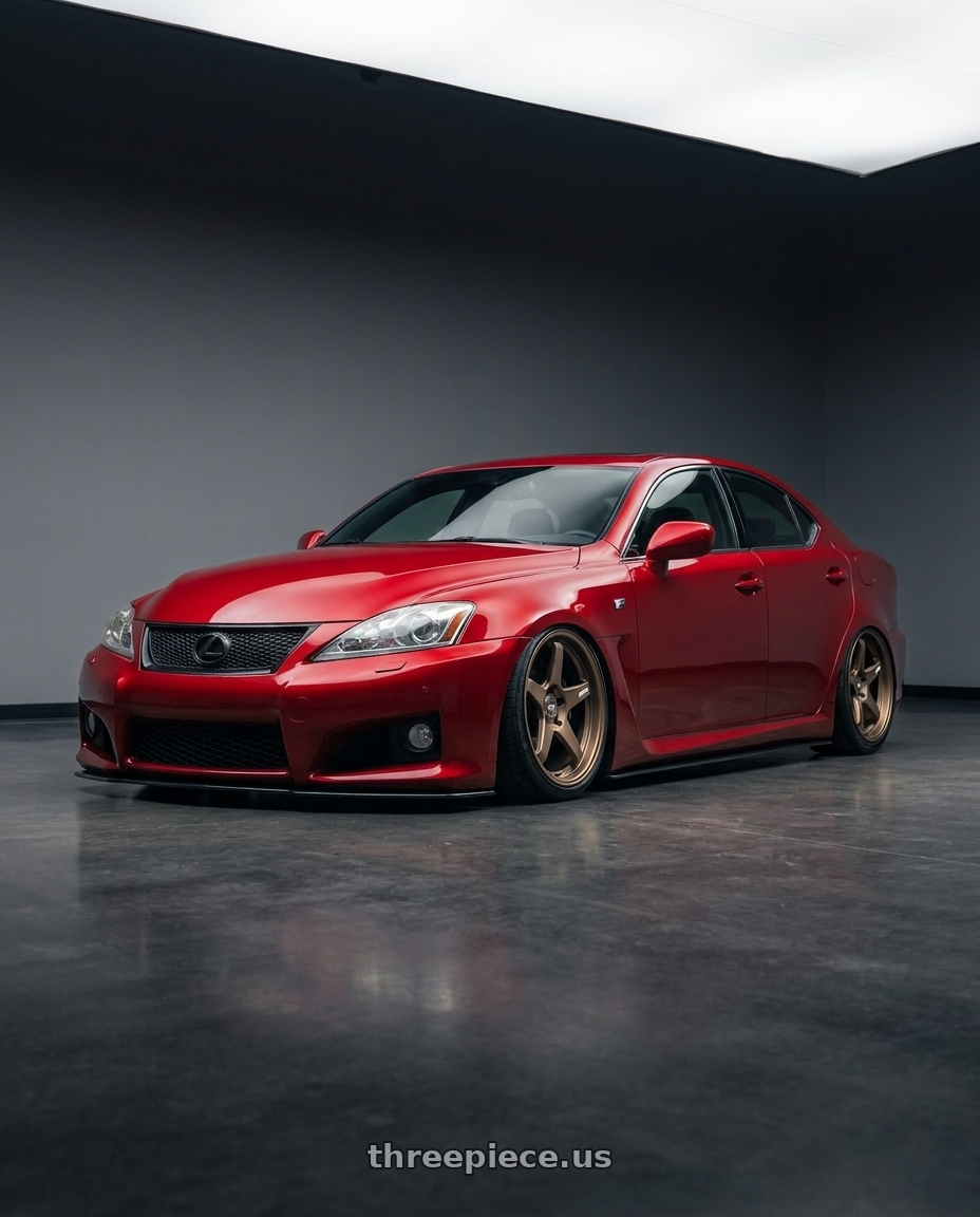 2012 Lexus IS-F with ESR Wheels APEX SERIES AP5 5x114.3 19x9.5 +22 Matte Bronze wheels