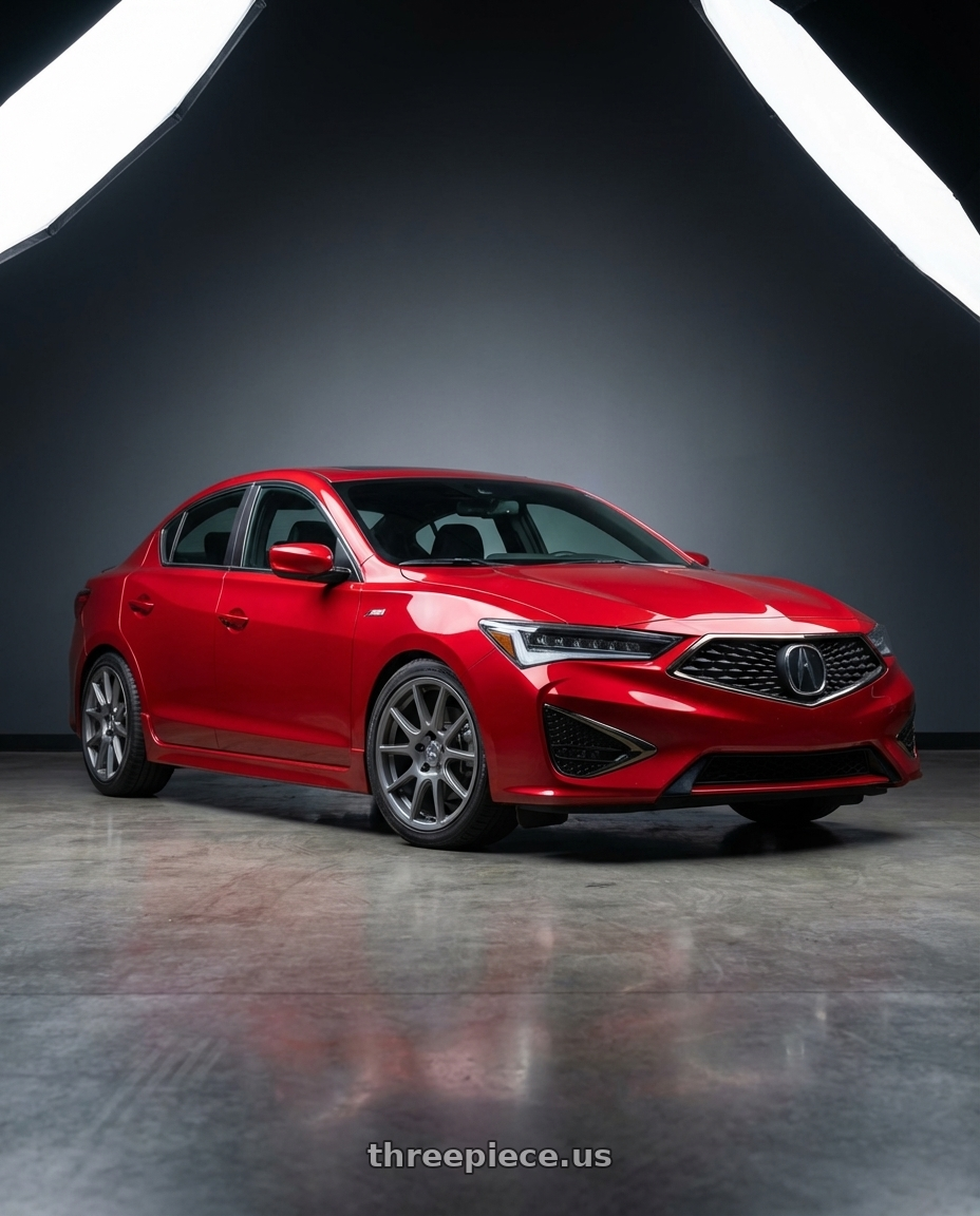 2012 Acura ILX with fifteen52 ALPEN MX 5x114.3 17x8 +38 FROSTED GRAPHITE (SATIN GREY) wheels