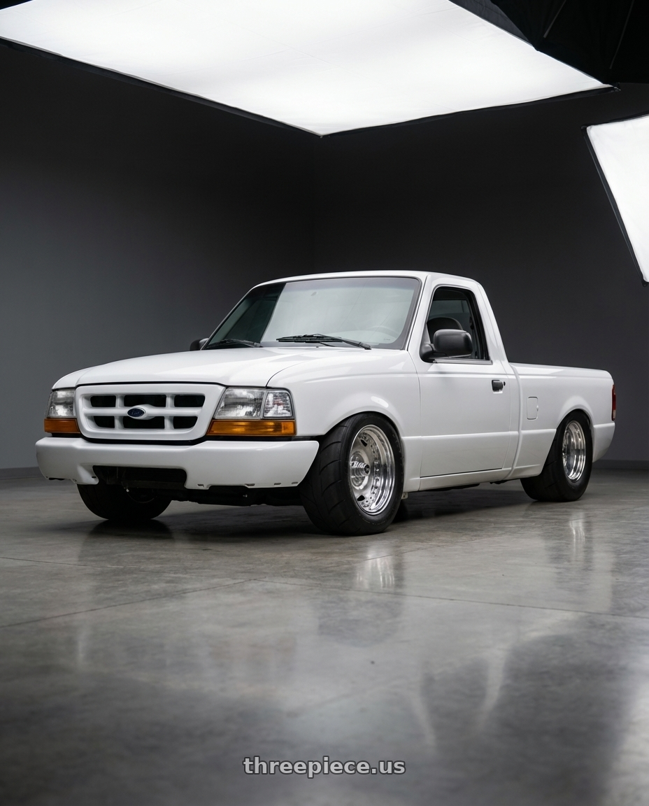 2000 Ford Ranger with Center Line Convo Pro 2.0 5X114.3 15x10 -12 Polished wheels