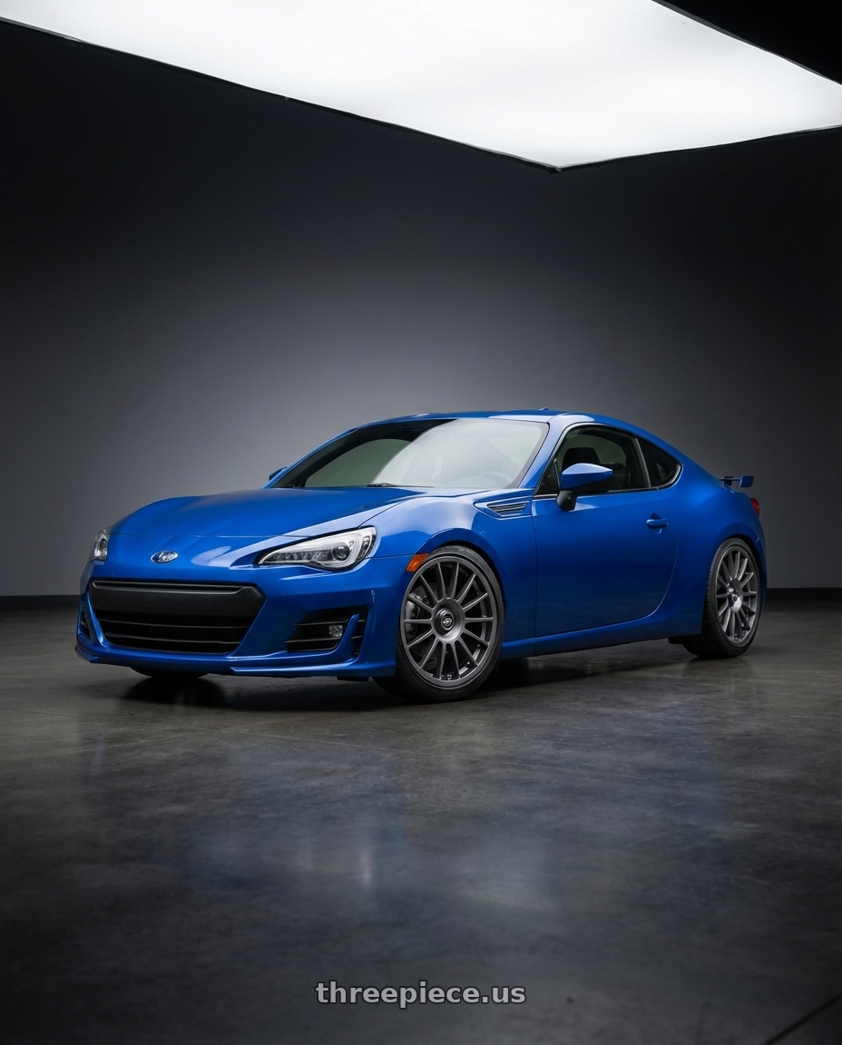 2017 Subaru BRZ with fifteen52 PODIUM 5x100 / 5x112 17x7.5 +35 FROSTED GRAPHITE (SATIN GREY) wheels