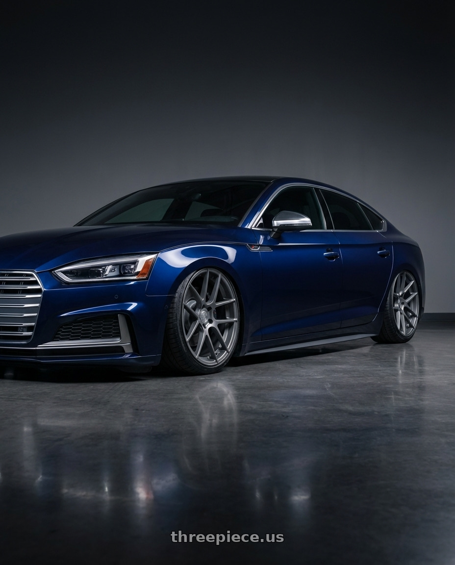 2014 Audi S5 B8 with Avant Garde Wheels M510 5X112 20x10 +25 Dolphin Grey wheels