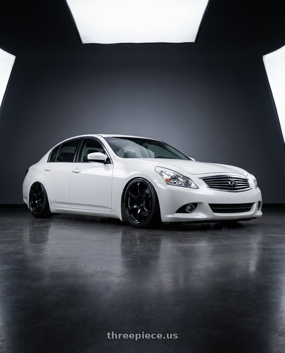 2012 Infiniti G37 with Advan RGIII 5x114.3 19x9.0+35 Gloss Black wheels
