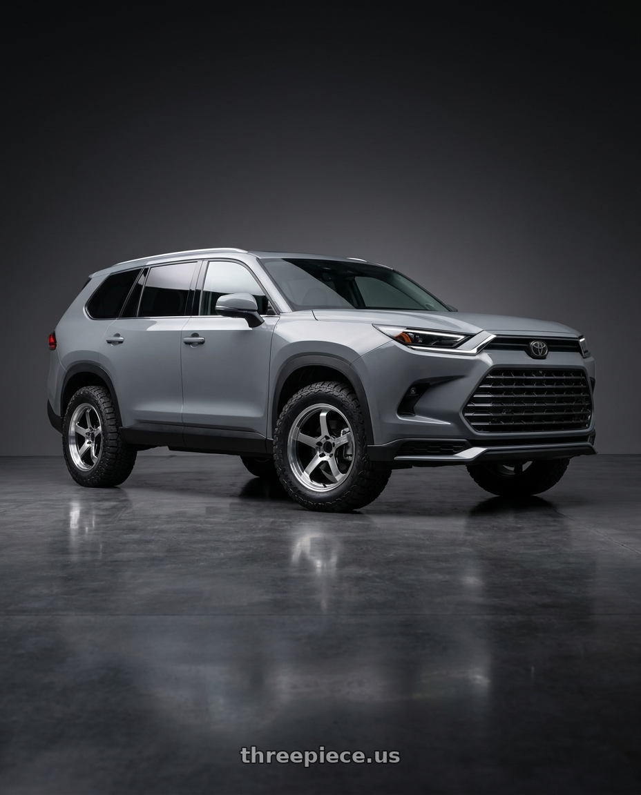 2026 Toyota grand Highlander max with Advan Racing GT BEYOND-R 5x120 18x10.5 +34 MACHINING & DIAMOND CUTTING wheels
