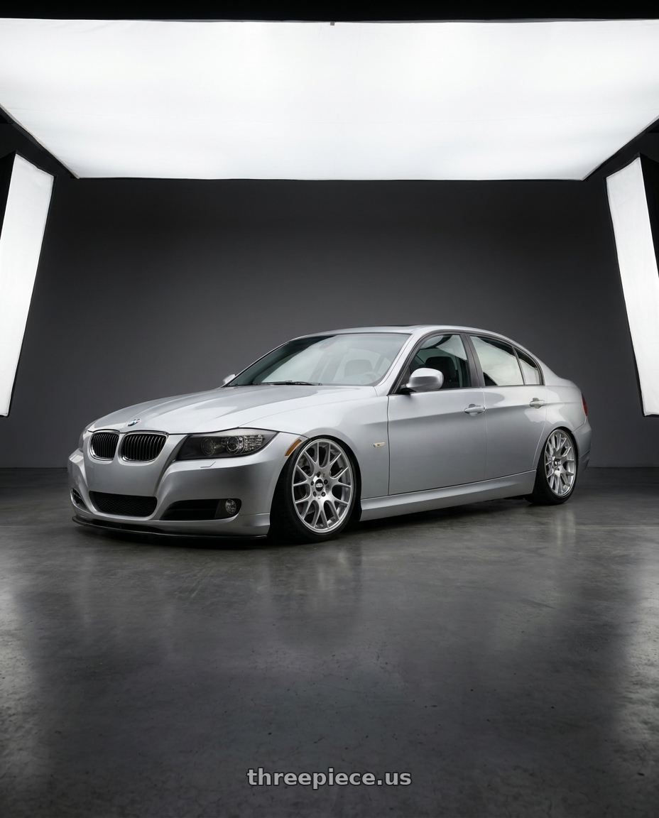 2011 Bmw e90 335i with BBS CH-R 5x120 19x8.5 +32 Brilliant Silver Polished Rim Protector wheels