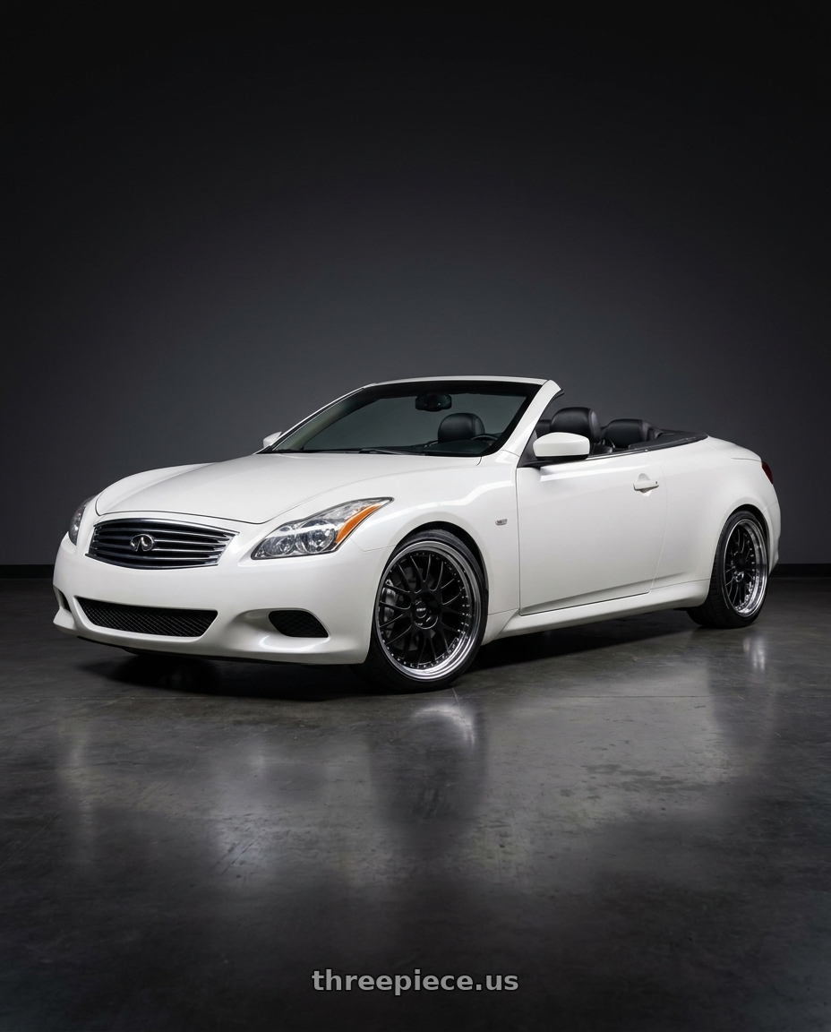 2009 Infiniti G37 with SSR Professor MS1 5x114.3 19x9+31 HP Disk Black wheels