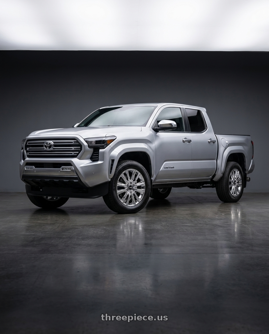 2024 Toyota Tacoma with RTX GM01 6x139.7 20x9 +25 Chrome / Pvd wheels