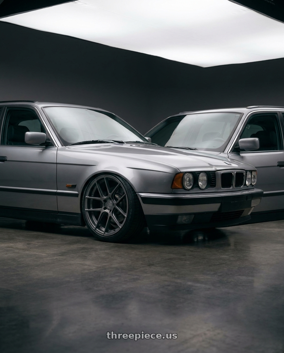 1994 Bmw 520I Touring with Avant Garde Wheels M510 5X130 19x11 +52 Dolphin Grey wheels