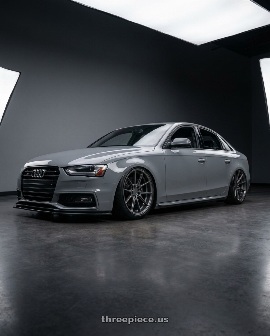 2015 Audi S4 B8.5 with Niche 1PC M116 MISANO 5X112 19X8.5 +34 MATTE GUN METAL wheels