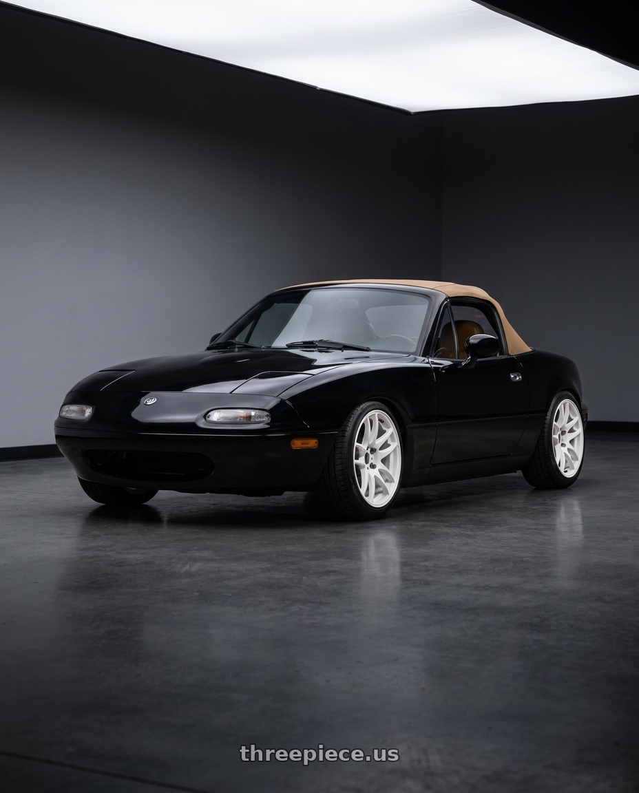 1994 mazda miata with Work Emotion CR Kiwami wheels