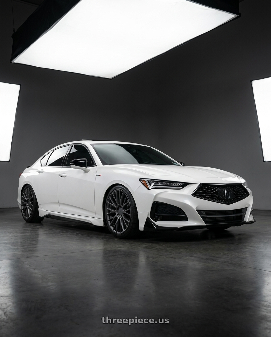 2022 Acura TLX 2 0T with Rotiform RC201 LSE 5X120 19X8.5 +35 MATTE ANTHRACITE wheels