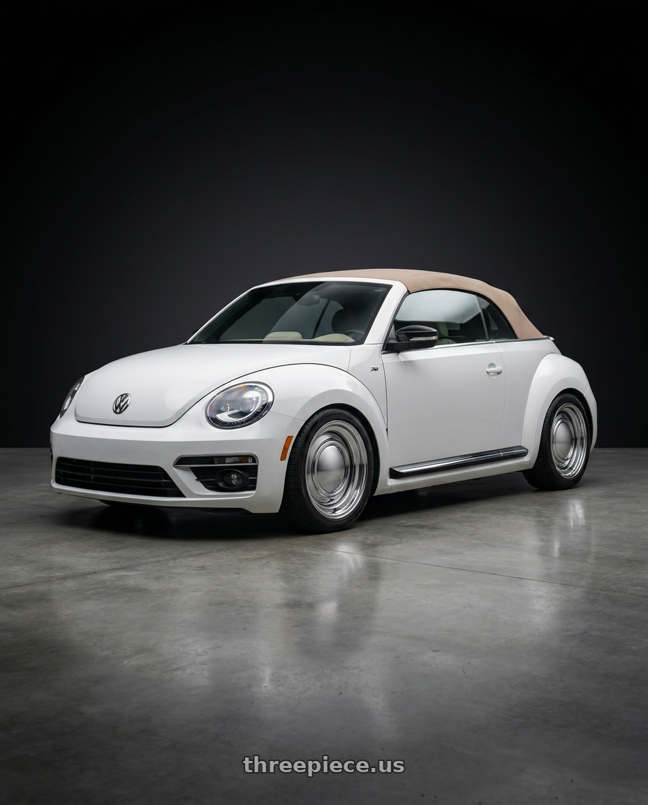 2015 Volkswagen Beetle r line with American Racing Vintage VN31 SMOOTHIE 5X127/5X139.7 15X10 -31 CHROME STEEL wheels