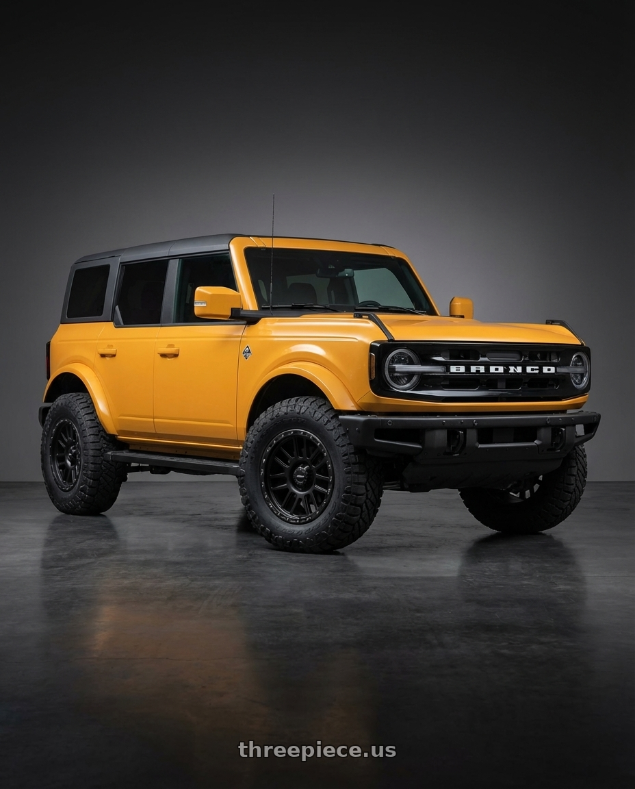 2024 Ford Bronco with Vision Off-Road 111 Nemesis 6x139.7 17x9-12 Matte Black wheels