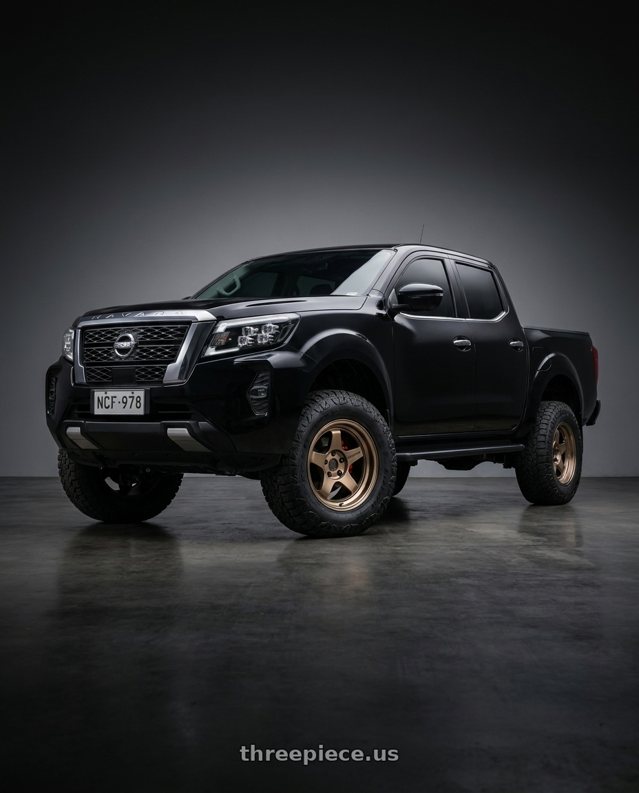 2022 Nissan Navara with Volk Racing 21C SPEC-SR 5x114.3 18x9.5 +20 SHINING BRONZE METAL wheels