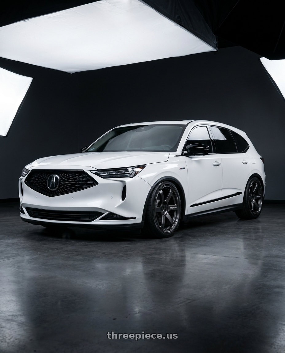 2020 Acura MDX aspec  with Volk Racing TE37 SAGA S-PLUS 5x114.3 20x10 +30 DIAMOND DARK GUNMETAL wheels