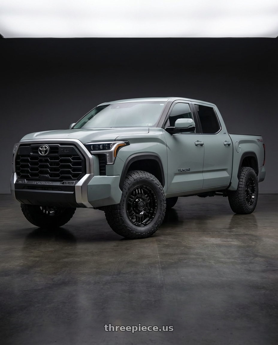 2024 Toyota Tundra with Gear Off Road 713B 6x139.7 20x9 +10 Gloss Black wheels