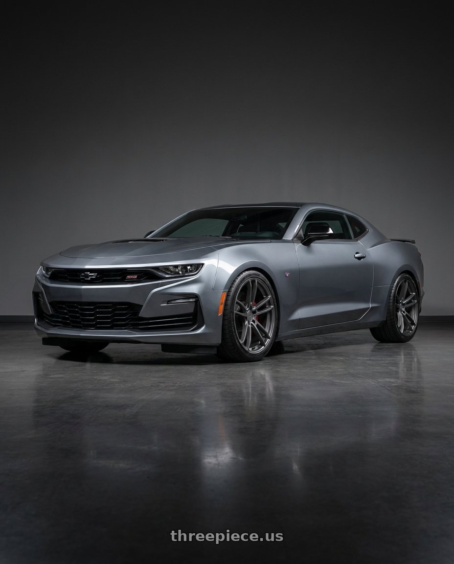 2021 Chevrolet Camaro SS with American Racing AR941 MACH FIVE 5X120 20X10 +22 GRAPHITE wheels