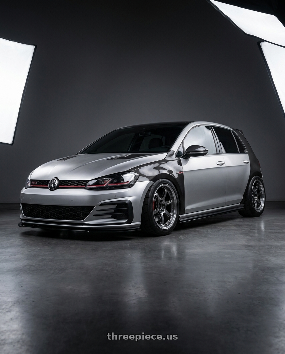 2019 Golf7.5 GTI with Advan Racing R6 5x112 20x9.0 +48 MACHINING & BLACK COATED GRAPHITE wheels