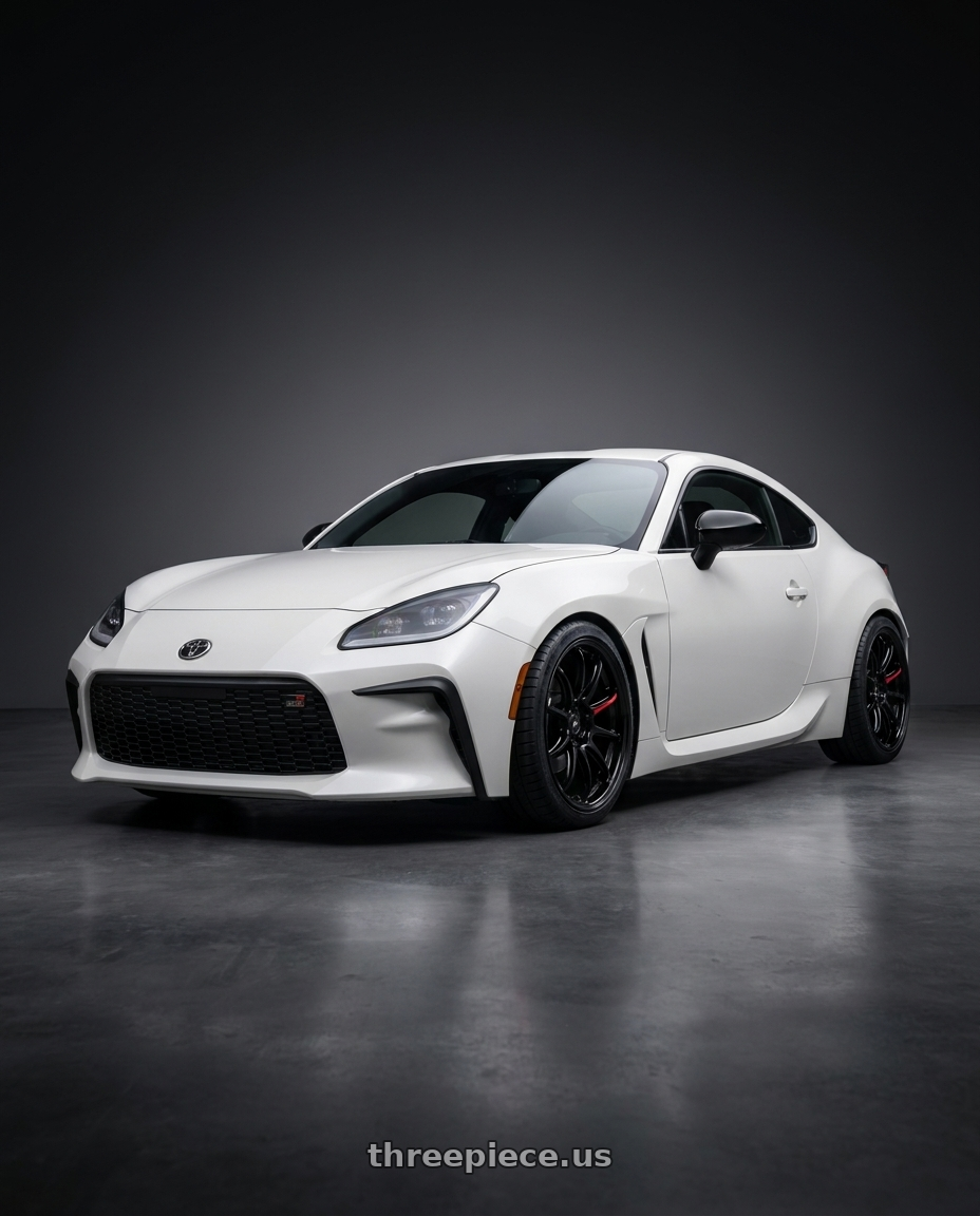 2026 Toyota gr86 with Work Zr10 2P 5x100 18x8.5 +38 Black wheels
