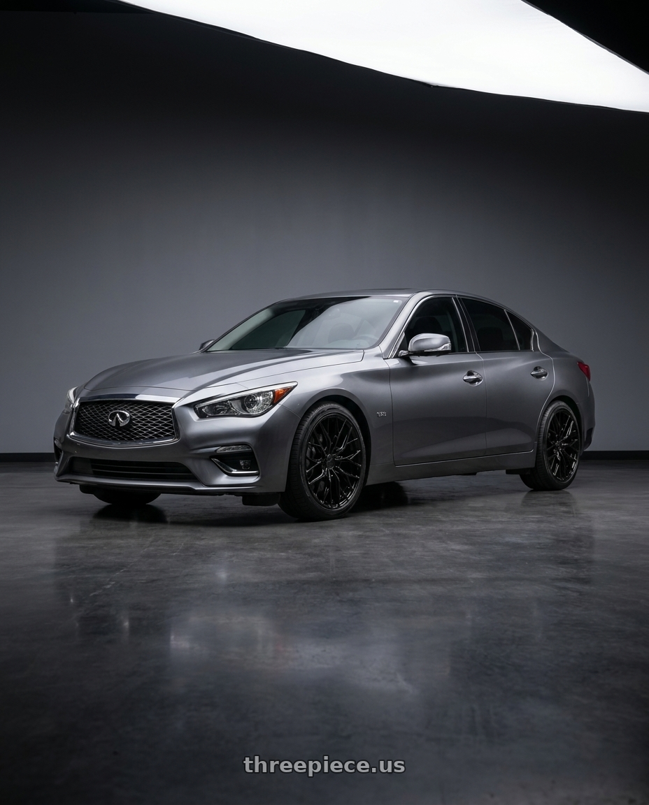 2021 Infiniti q50 pure with MRR GF5 5x114.3 19x9.5  +40 Black wheels
