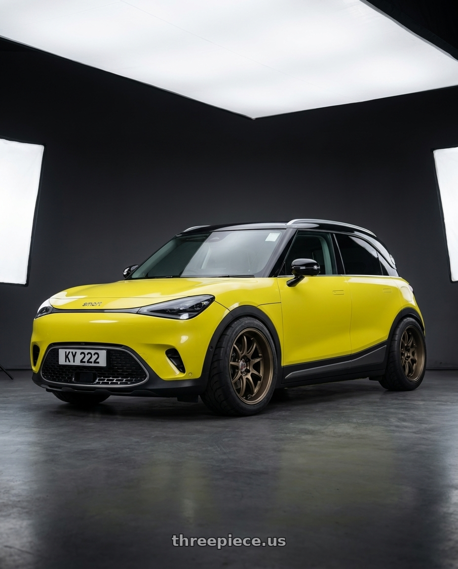 2024 smart #1 with Work Emotion D9r 5x100 18x9.5 +30 Matte Bronze wheels