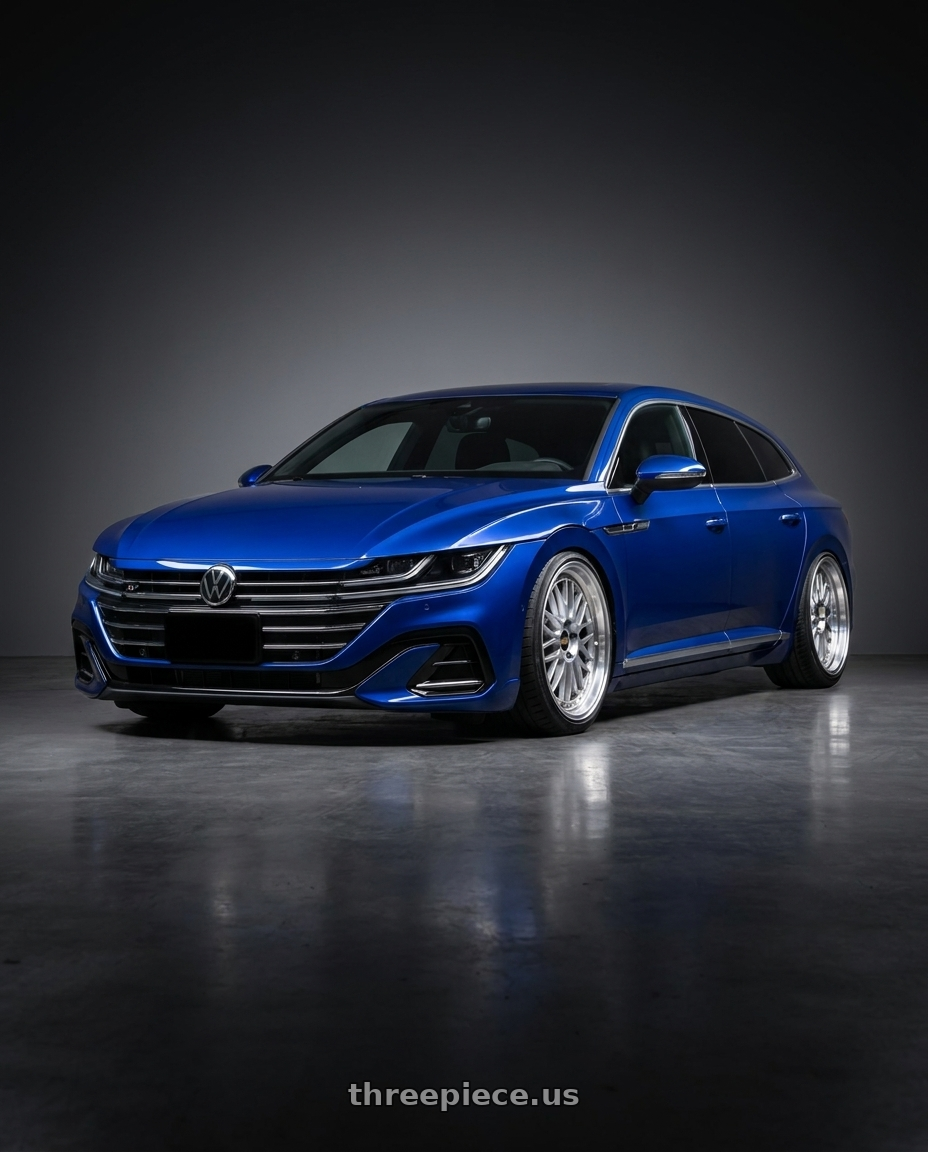 2023 vw Arteon shooting brake with BBS LM 5x112 20x8.5+38 Diamond Silver wheels