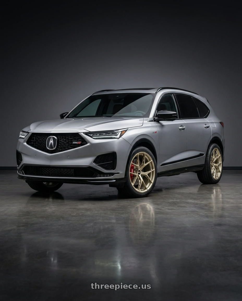 2024 Acura YD8 MDX Type-S  with BBS FI-R Evo 5x112 19x9.5+15 White Gold wheels