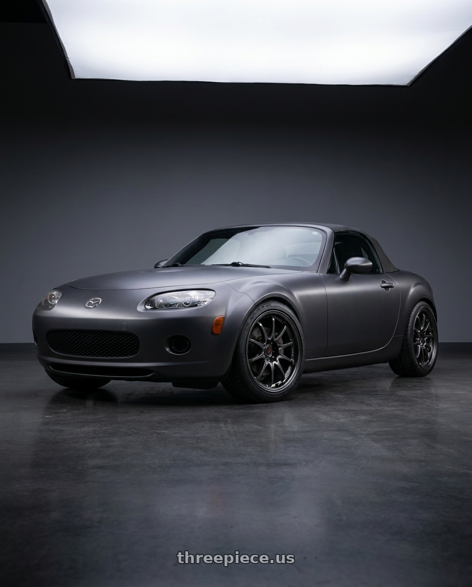 2007 Mazda Miata MX-5 with Volk Racing CE28N-PLUS 5x114.3 17x7.5 +48 DIAMOND DARK GUNMETAL wheels