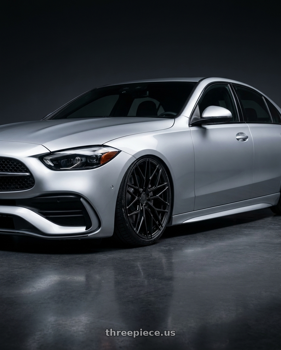 2022 Mercedes-Benz C-Class W206 with Avant Garde Wheels M520R 5X112 19x9.5 +40 Gloss Black wheels