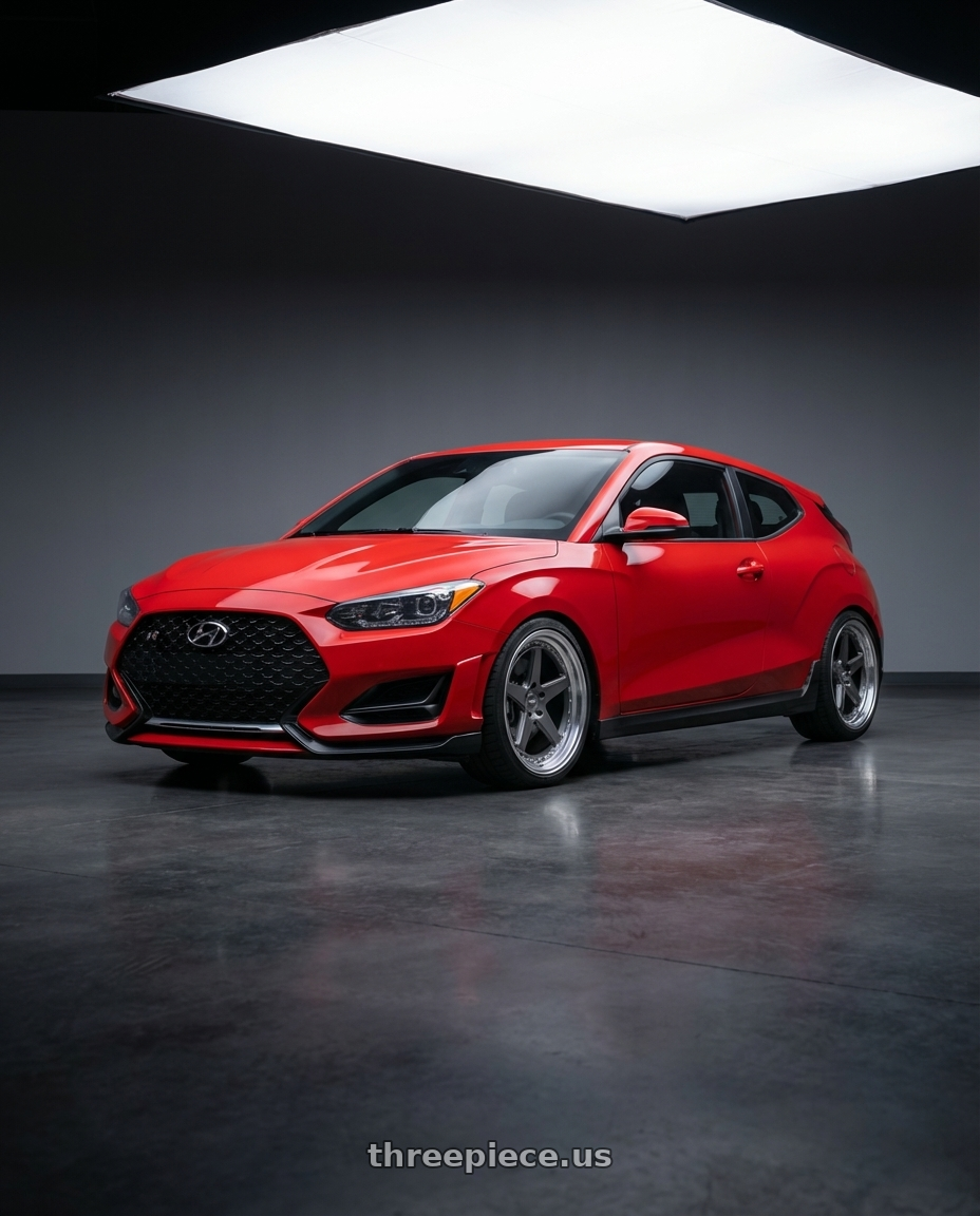 2022 Hyundai Veloster N with ESR Wheels CS SERIES CS5 5x114.3 19x9.5 +35 Matte Graphite wheels