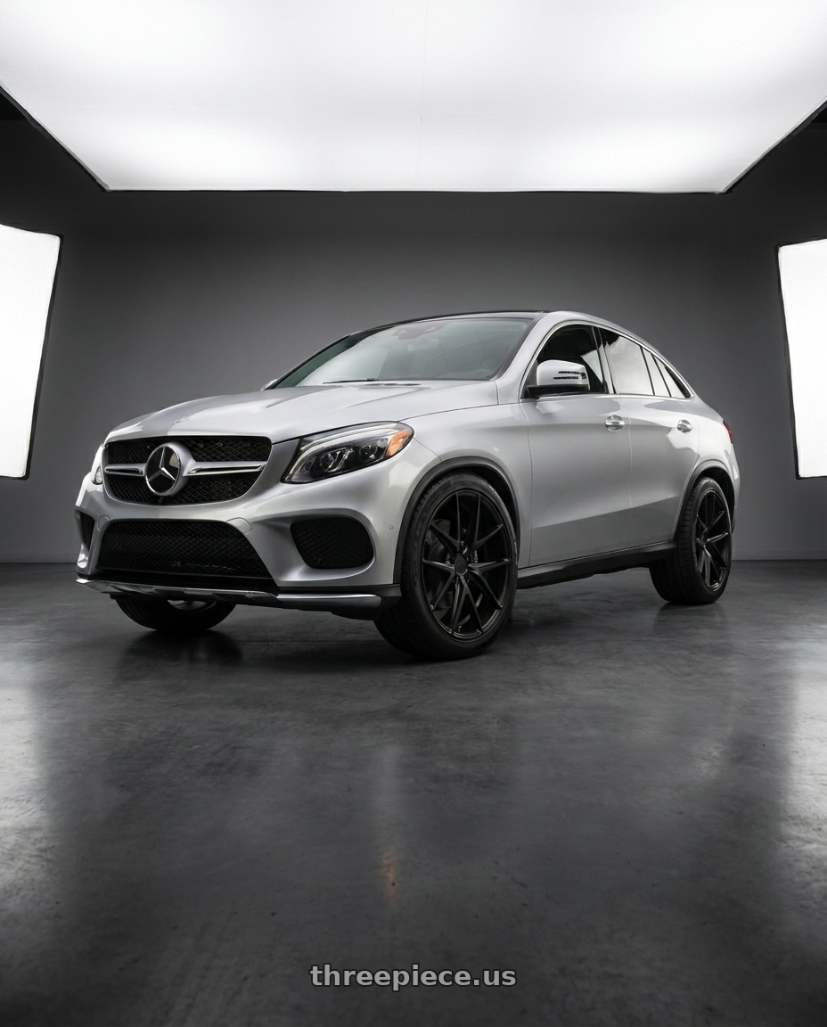 2015 Mercedes Benz Gle450 Coup with Niche 1PC M117 MISANO 5X112 18X8 +30 MATTE BLACK wheels