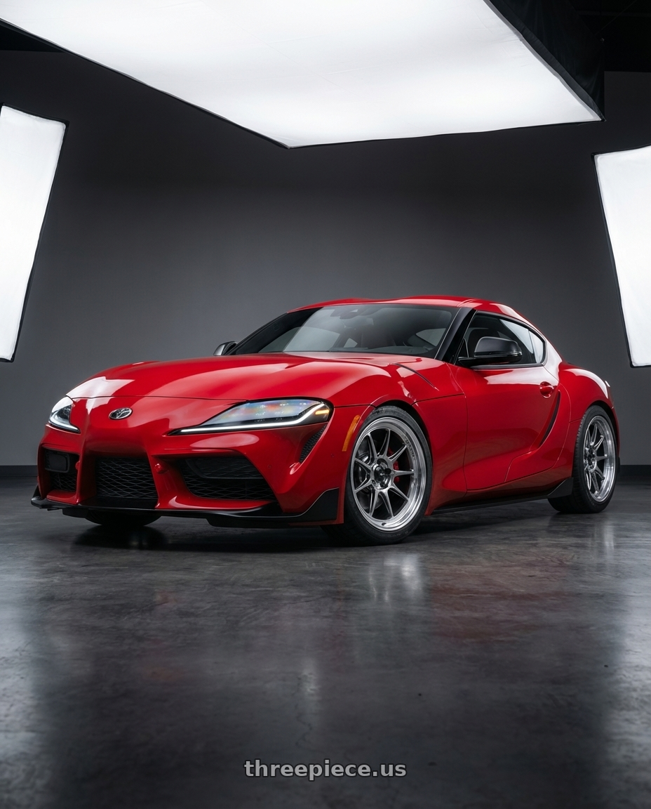 2023 Toyota GR Supra with Konig Countergram 5x112 19x11+40 Hyper Chrome / Machined Lip wheels