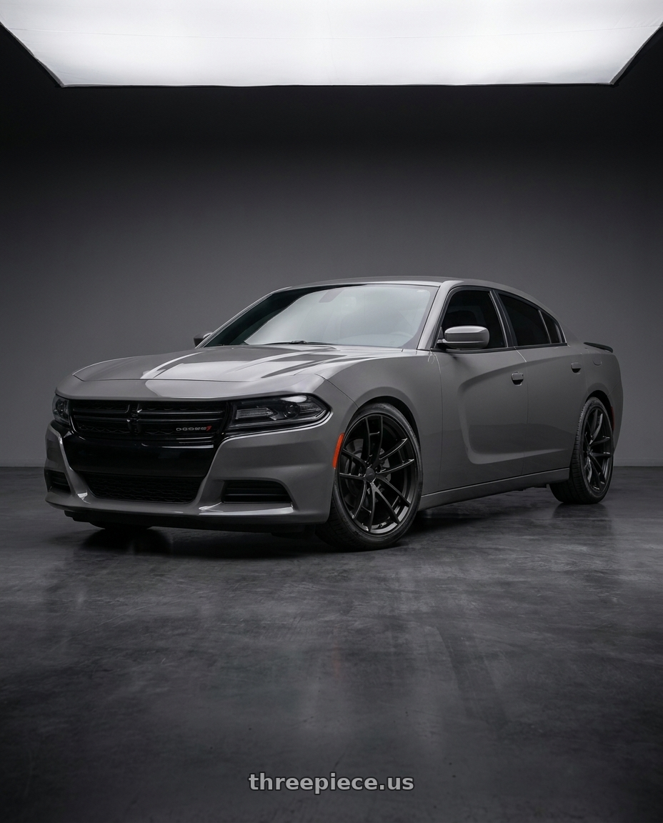 2021 Dodge Charger SXT with MRR M392 5x115 20x9.5  +12 Matte Black fit Charger Challenger wheels