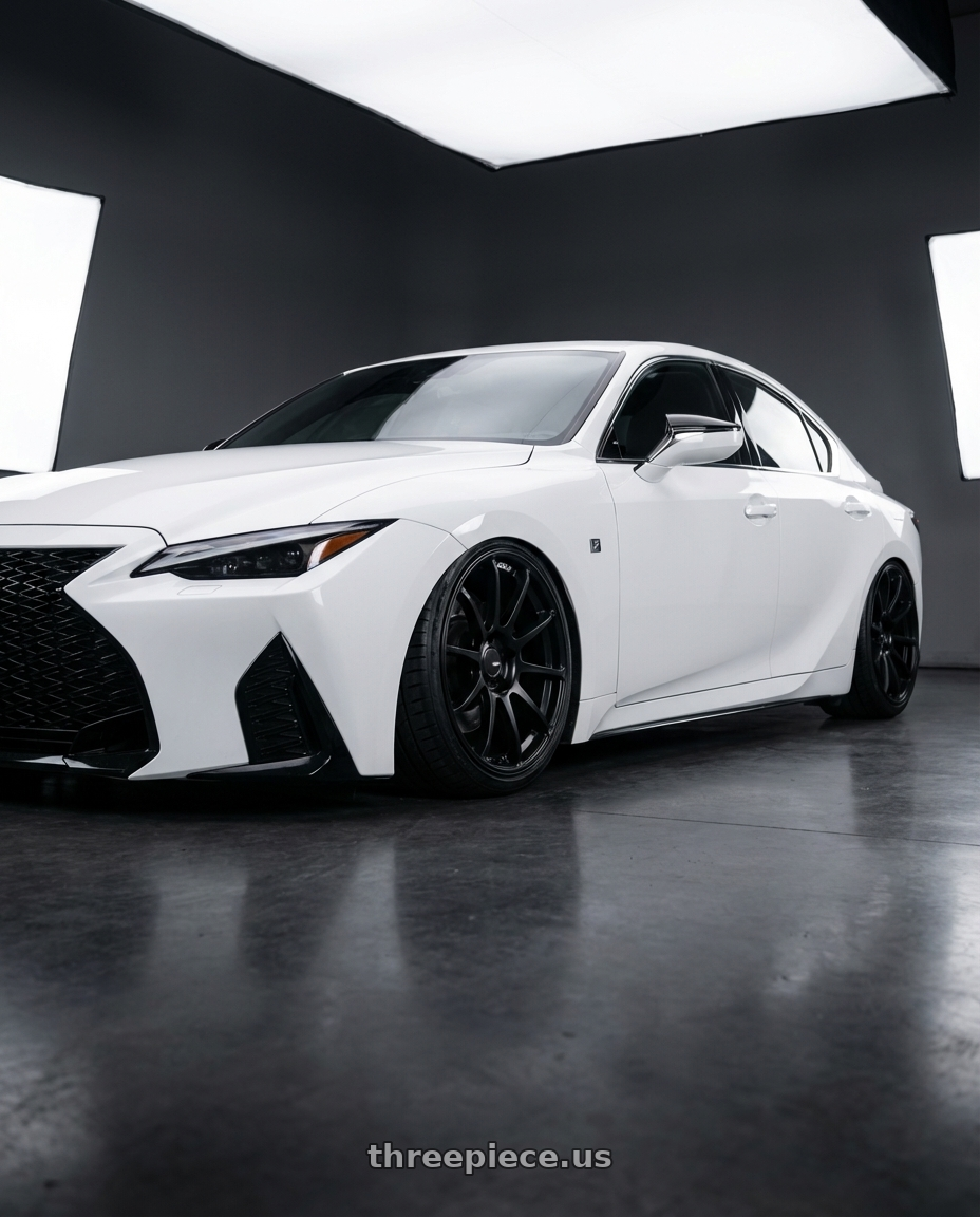 2018 Lexus IS 350 F Sport with Ssr Gtv02 5x114.3 19x8.5+38  FLAT BLACK wheels
