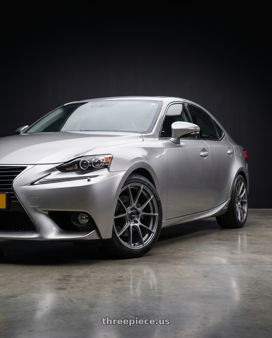 2013 Lexus is300h with Enkei TS-V 5x114.3 18x8.5+38 Storm Grey wheels