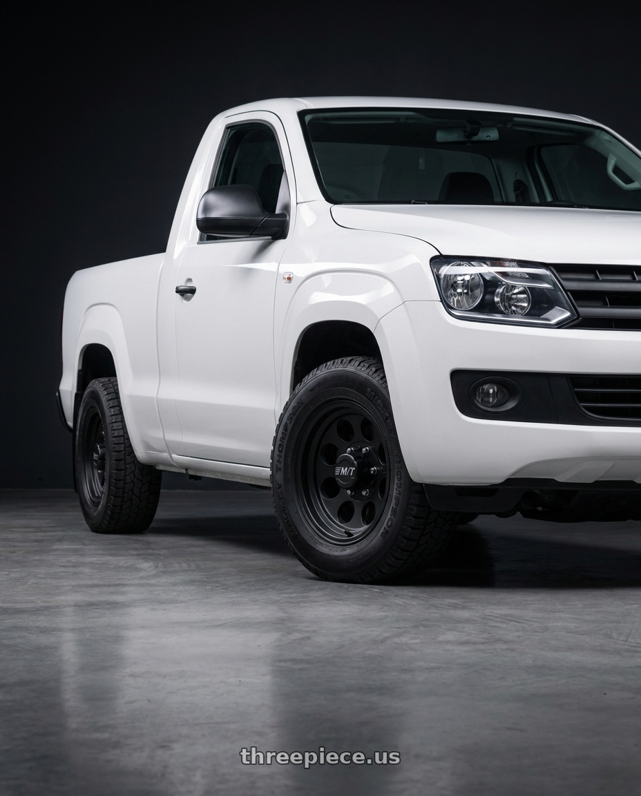 2017 volkswagen amarok cs with Mickey Thompson Classic III Black 5x139.7 17x9 -12 Matte Black wheels