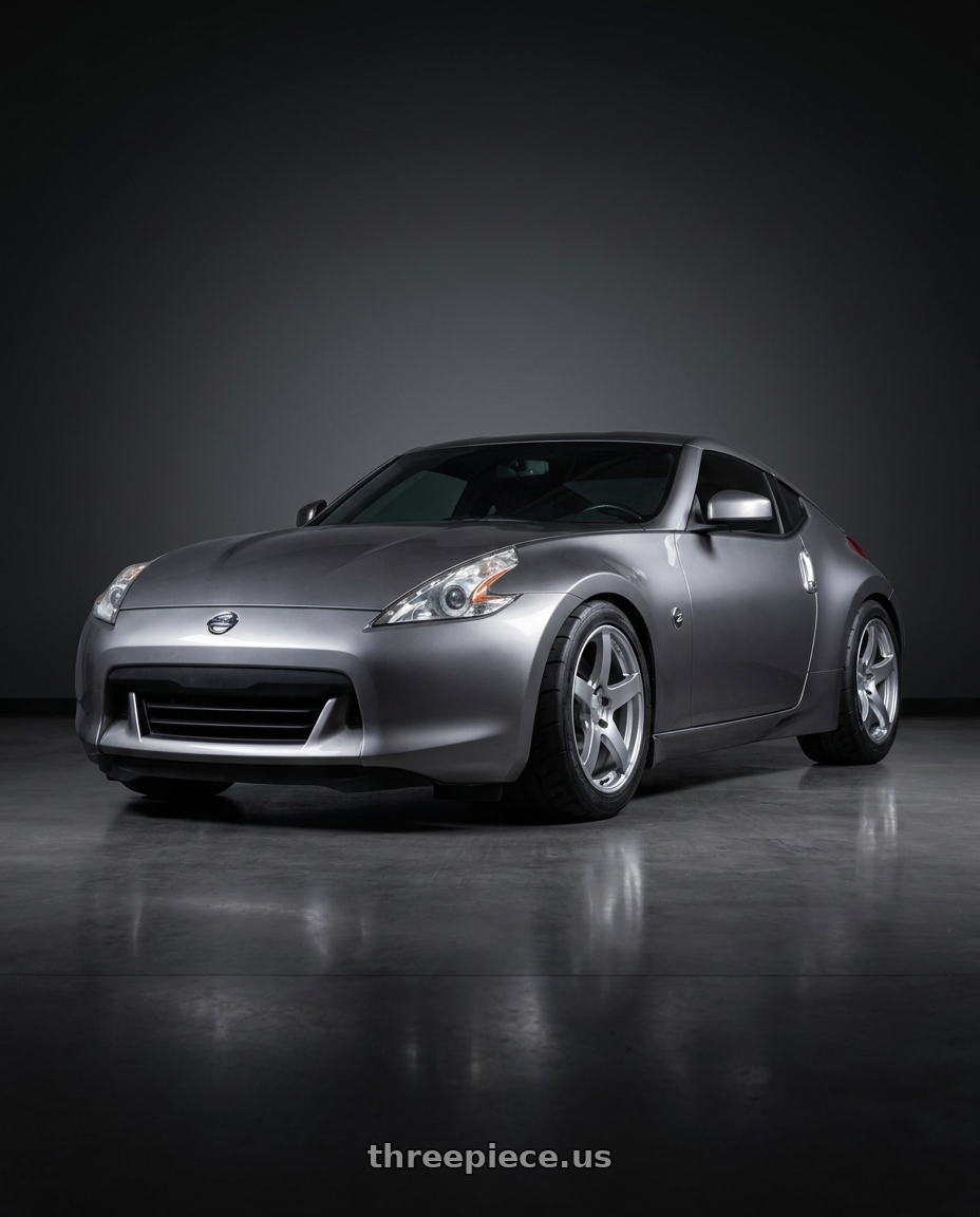 2009 Nissan 370z with Ssr Gtv01 5x114.3 18x10.5+15  GLARE SILVER wheels