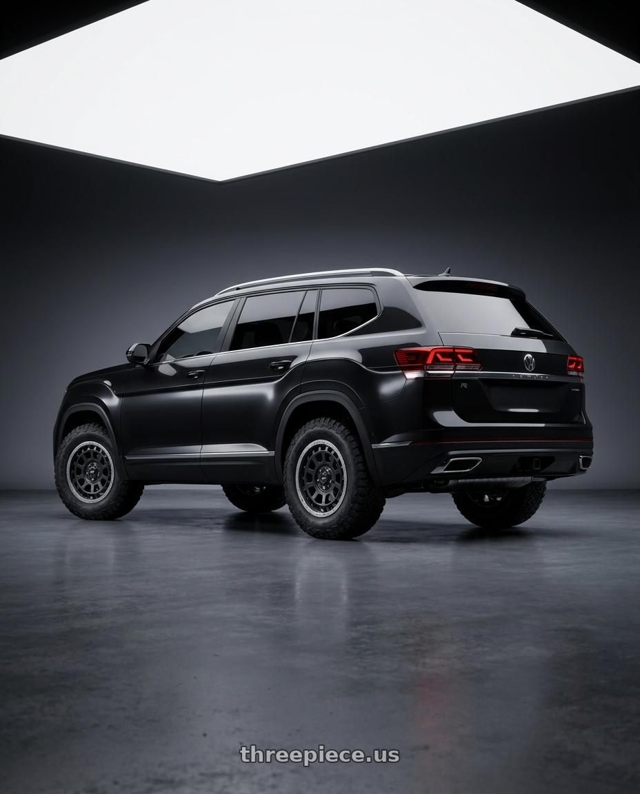 2026 Volkswagen Teramont Pro with Work Crag T-Grabic wheels rear three quarter view meaty tires