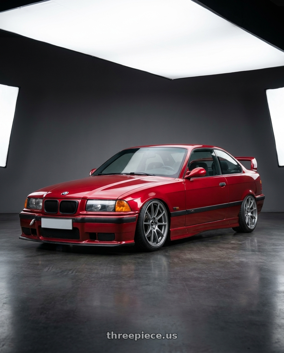 1996 BMW E36 328is with Enkei Triumph 5x114.3 18x8.5+38 Storm Gray wheels