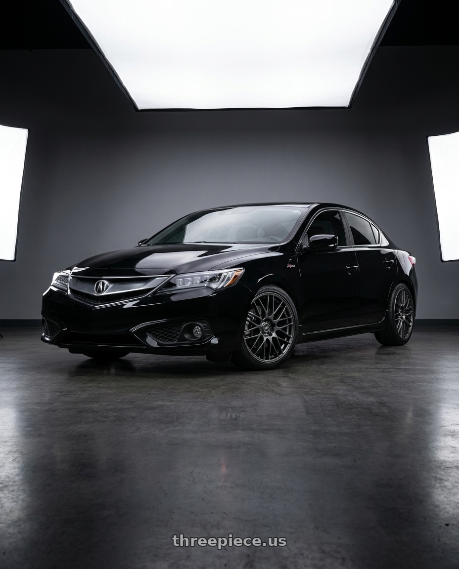 2018 Acura ILX with Enkei EKM3 5x114.3 18x7.5+45 Gunmetal wheels
