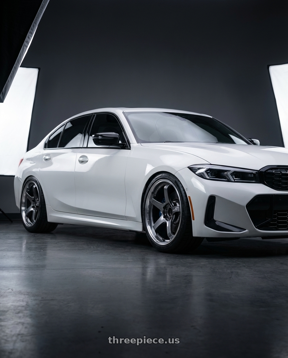 2024 BMW M340i with Advan Racing GT BEYOND 5x112 18x9.5 +25 MACHINING & HYPER PLATINUM BLACK wheels