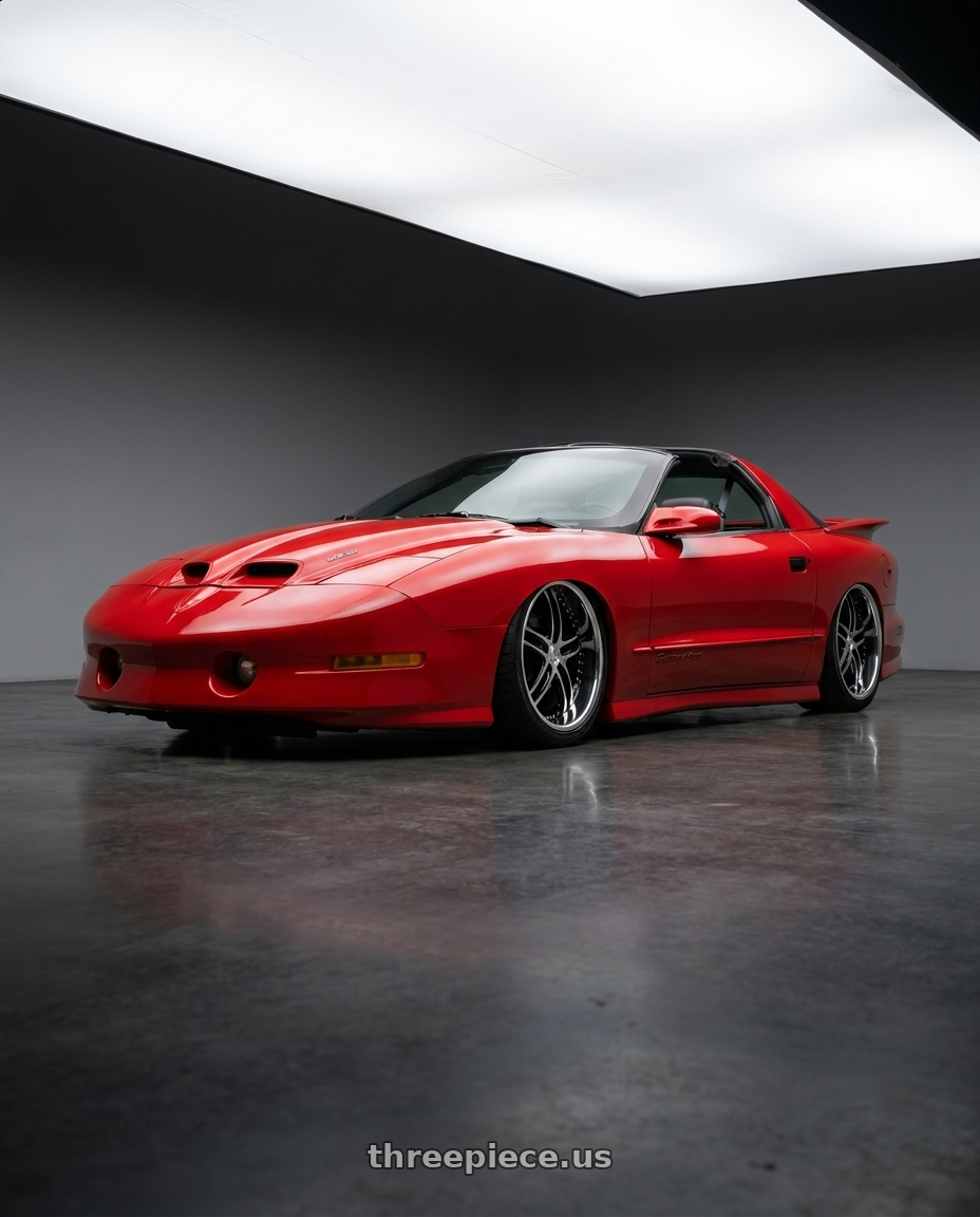 1997 Trans am with XIX Wheels XIX 15 5x114.3 20x10 +40 Gloss Black Machined with Stainless Steel Lip wheels