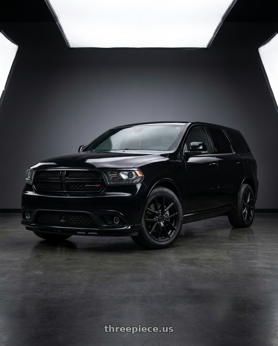 2018 dodge Durango RT with Voxx Replica Track Hawk 5x127 18x8+40 Matte Black wheels