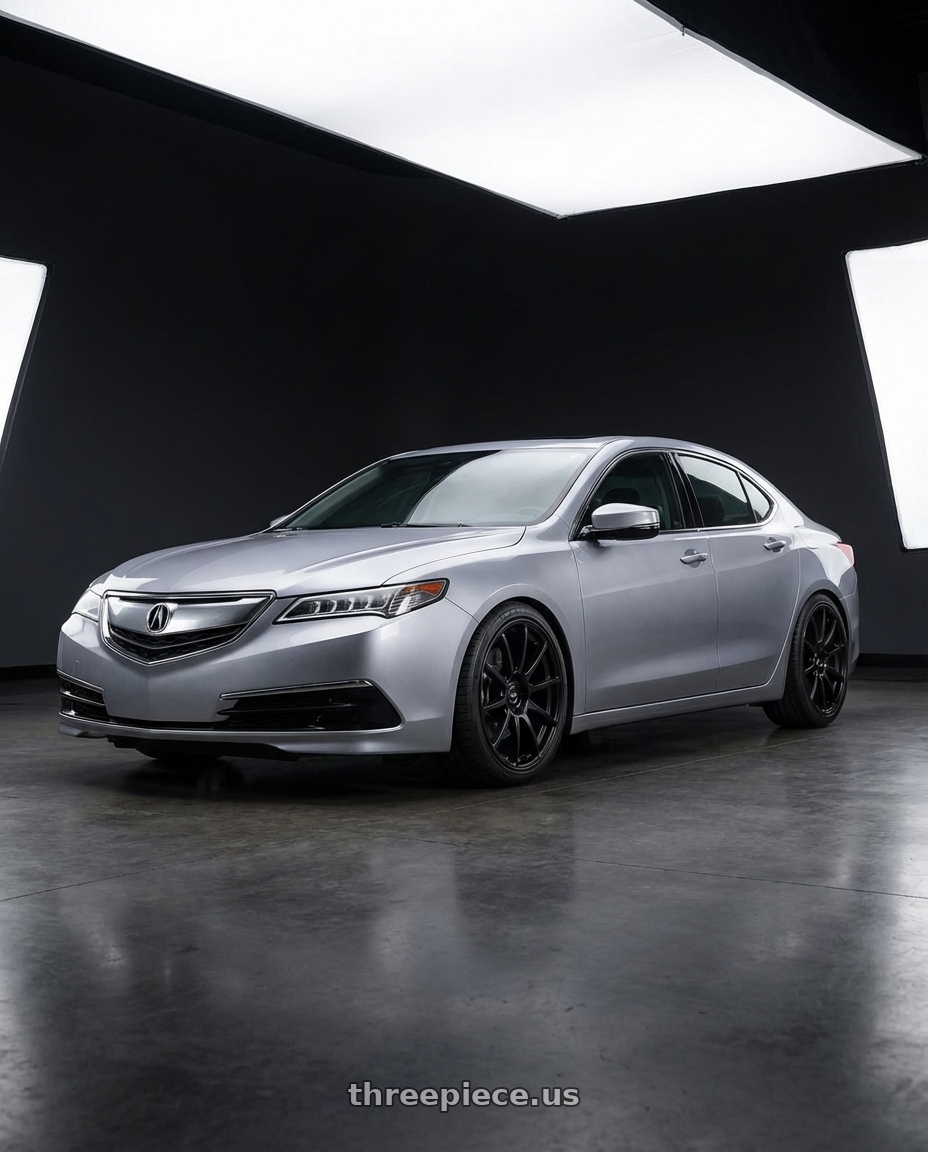 2019 Acura TLX with Ssr Gtv02 5x114.3 19x8.5+38  FLAT BLACK wheels