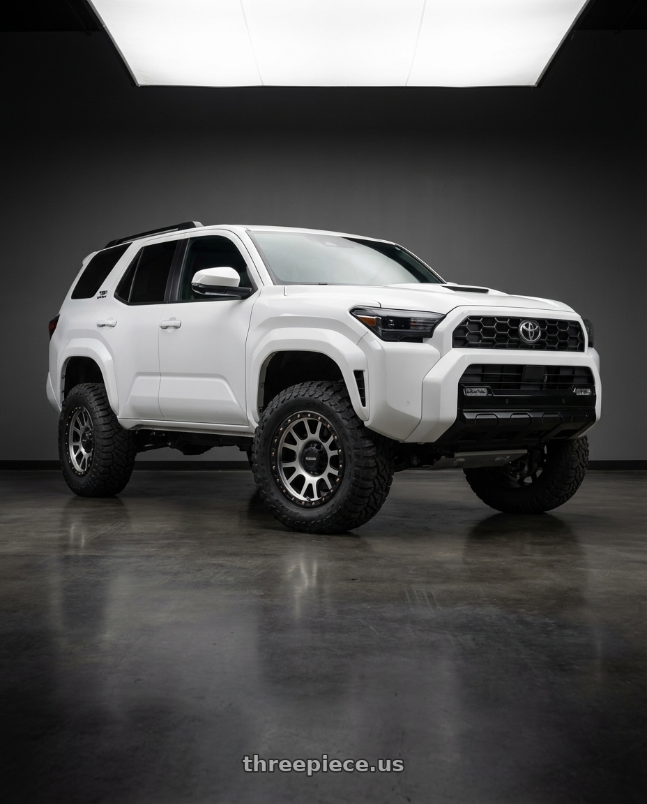 2022 Toyota 4Runner with Vision Off-Road 111 Nemesis 6x139.7 20x9+10 Matte Black Machined Face wheels